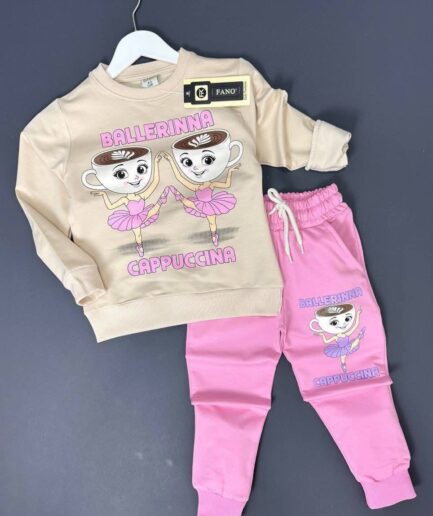 Komplet dresowy Balerina na siwym tle