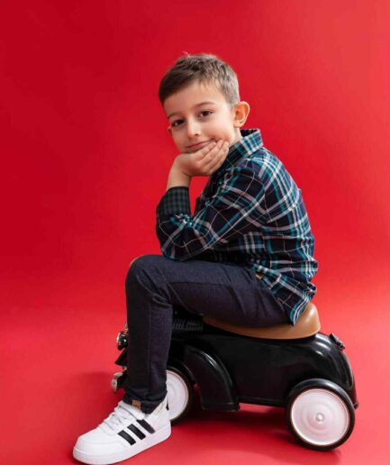 Koszula w krate granatowo biała