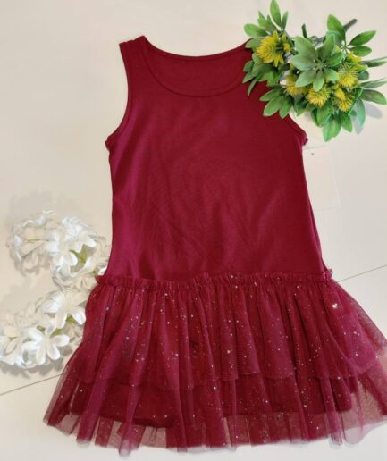 SUKIENKA BORDOWA Z BROKATEM🩷🩷🩷