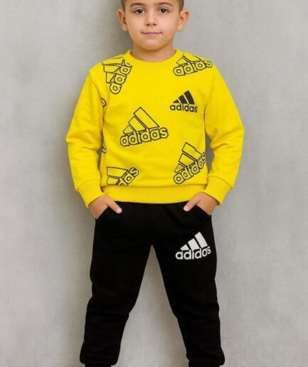 Komplet dla chłopca adidas żółty