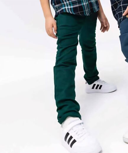 spodnie zielone dla chłopca