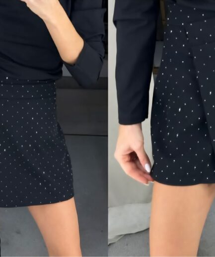 Spódniczko spodenki czarne blink