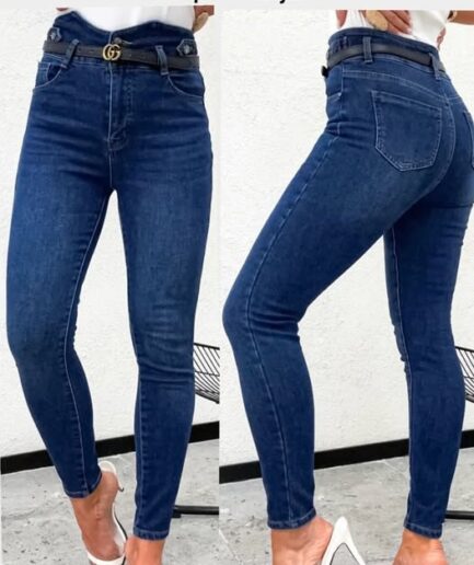 SPODNIE JEANS DAMSKIE WYSOKI STAN