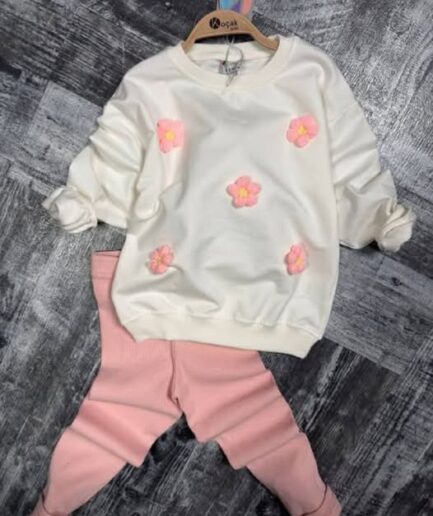 KOMPLET DRESOWY DLA DZIEWCZYNKI PASTELOWE KOLORY